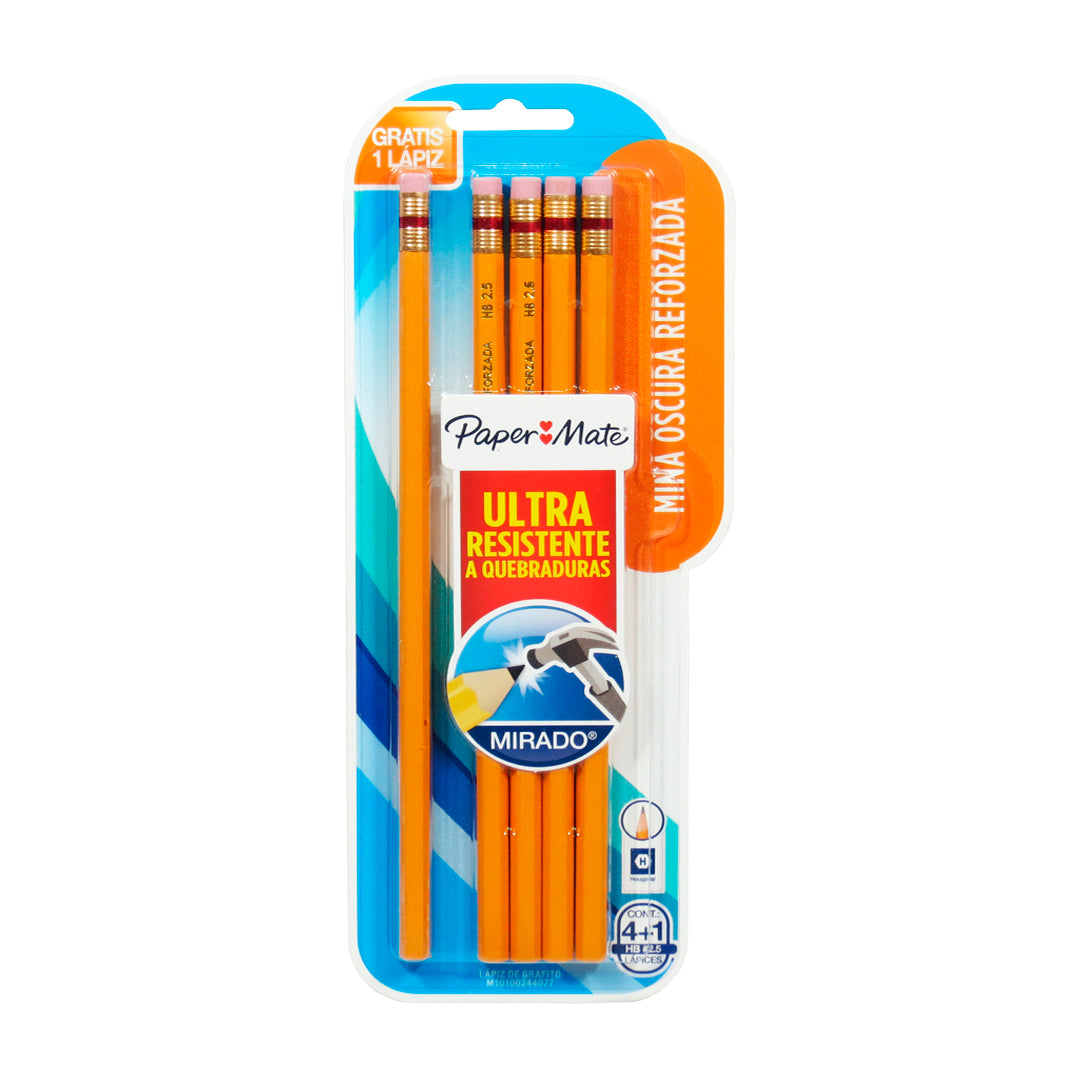 Lápiz Papermate Mirado hexagonal blíster.