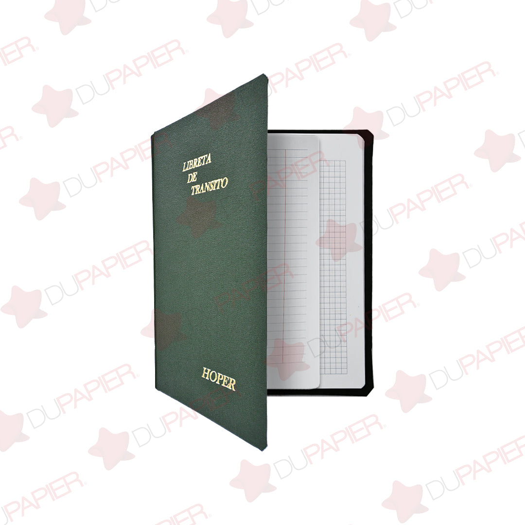 Libreta de Tránsito Hoper de 90 hojas.