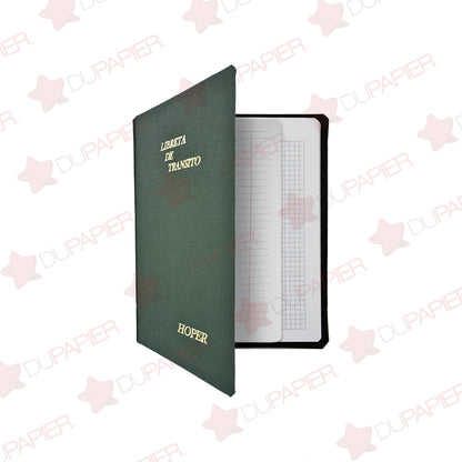 Libreta de Tránsito Hoper de 90 hojas.