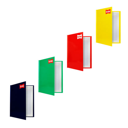 Libreta forma francesa cuadro chico pasta dura de 96 hojas.