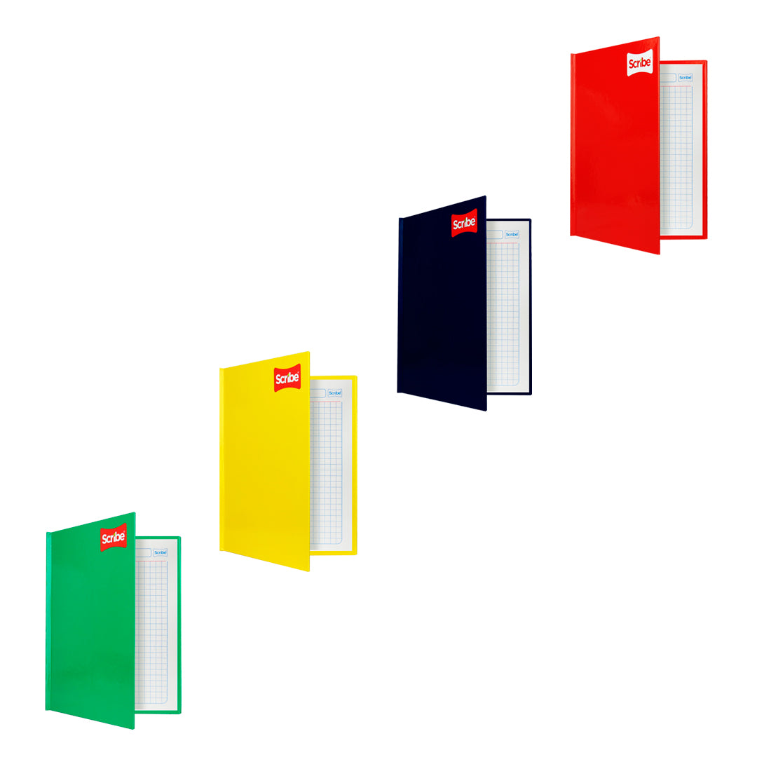 Libreta pasta dura forma francesa cuadro grande con 192 hojas.