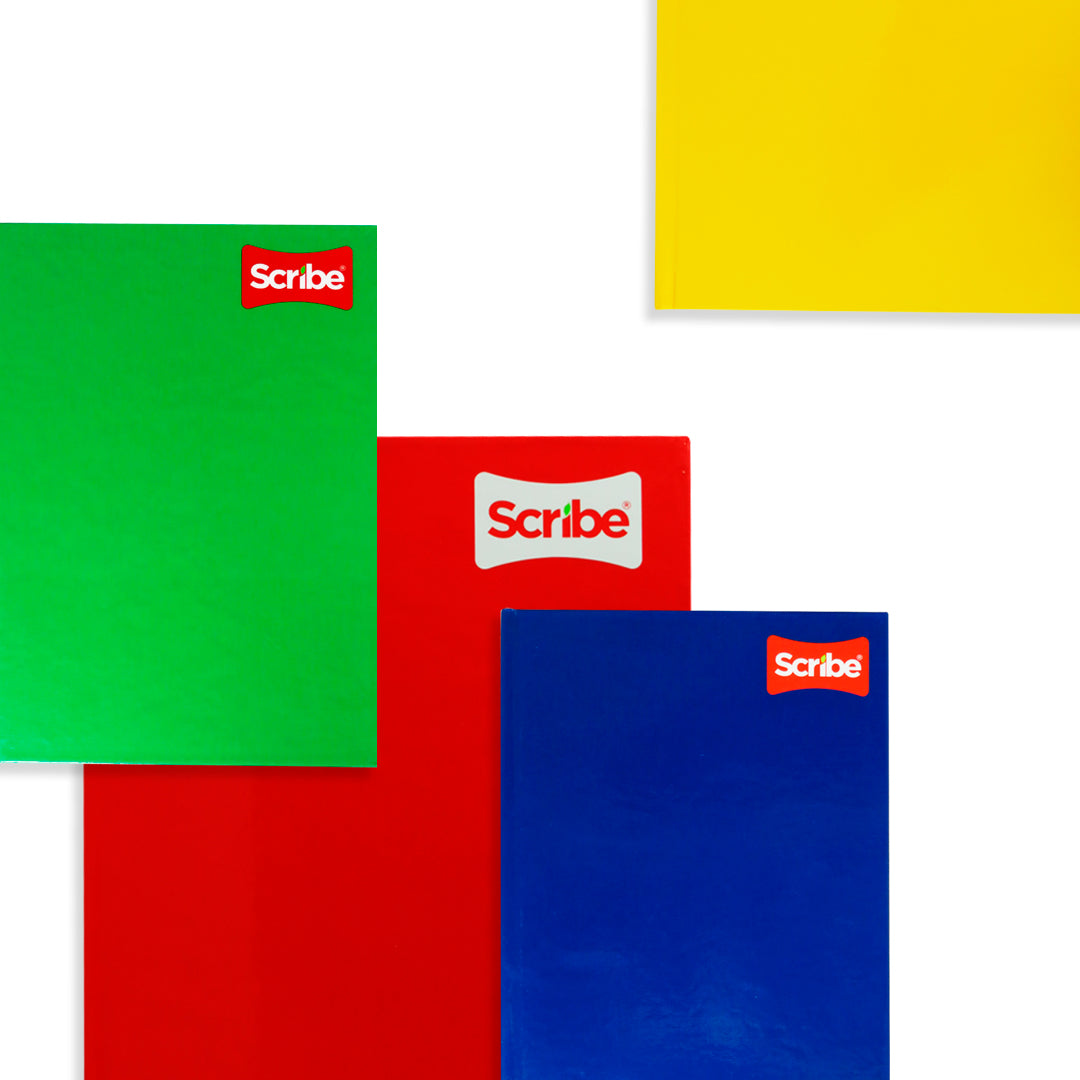 Libreta pasta dura forma francesa cuadro grande con 192 hojas.