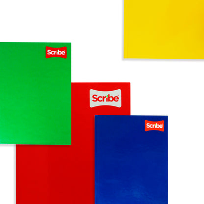 Libreta pasta dura forma francesa cuadro grande con 192 hojas.