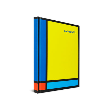 Libreta forma francesa cuadro grande pasta dura de 192 hojas.