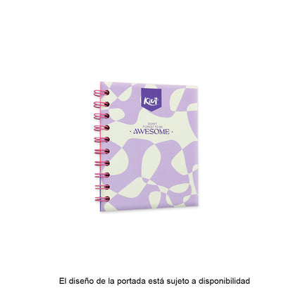 Libreta pocket raya con figura con 80 hojas.