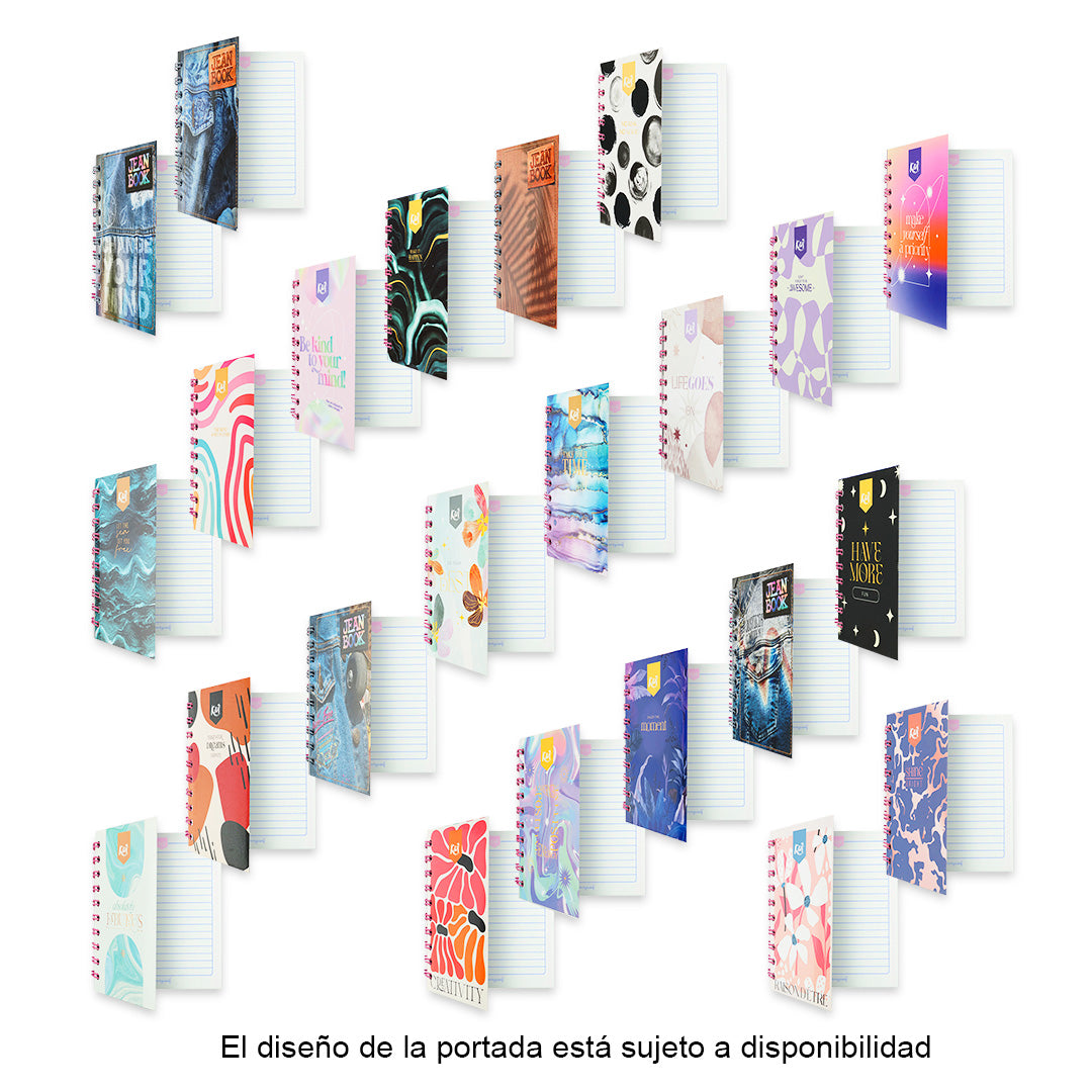 Libreta pocket raya con figura con 80 hojas.