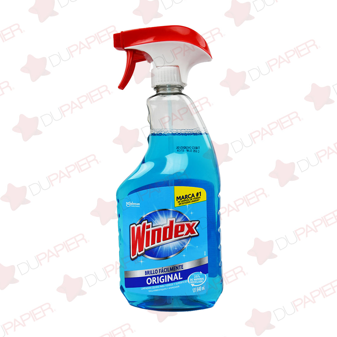 Limpia vidrios windex azul 640 ml