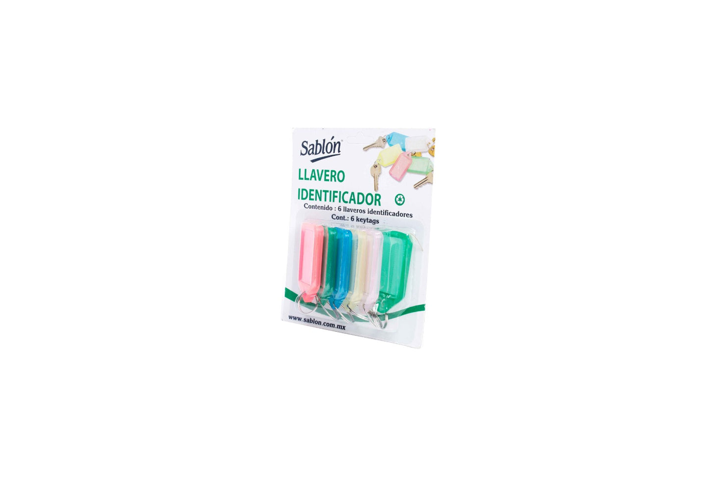 Llavero identificador 116m con 6 pzs