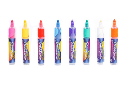 Marcador aquarelo glass junior con 8 piezas.