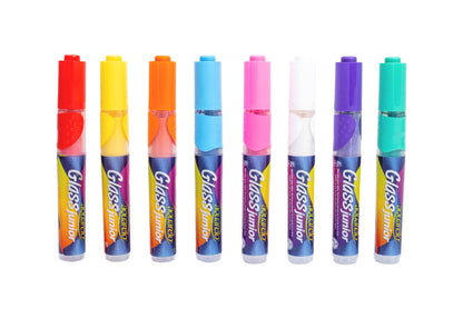 Marcador aquarelo glass junior con 8 piezas.
