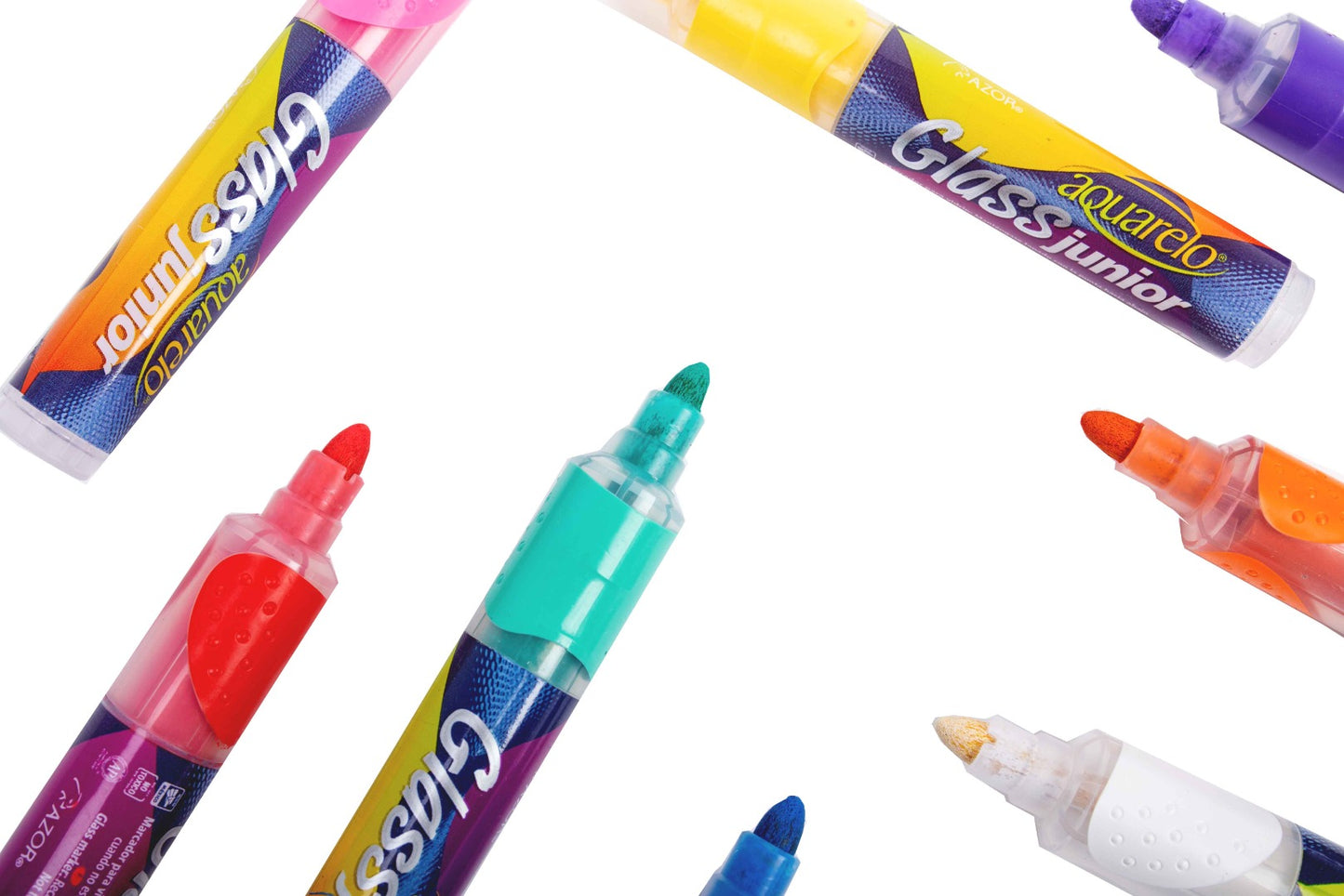 Marcador aquarelo glass junior con 8 piezas.