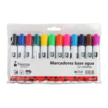 Marcadores Nextep base agua colores surtidos con 12 piezas