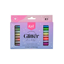 Marcadores Kiut Glitter con 10 piezas