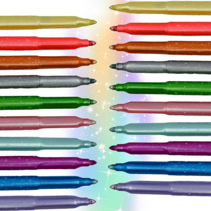 Marcadores Kiut Glitter con 10 piezas
