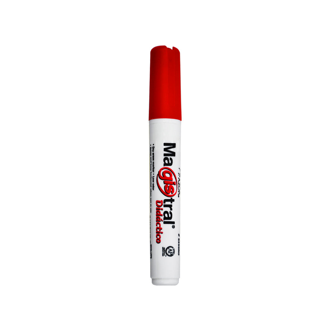 Marcador Azor magistral plástico rojo