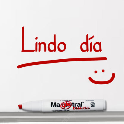 Marcador Azor magistral plástico rojo