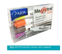 MARCADOR PARA PIZARRON MAGISTRAL CLASICO 83474CS COLORES SURTIDOS ESTUCHE CON 4 PIEZAS
