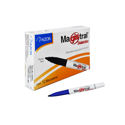 Marcador magistral didáctico fino con 12 piezas