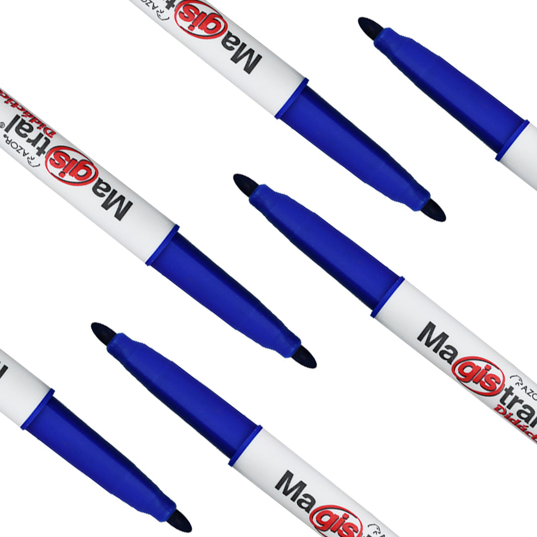 Marcador magistral didáctico fino con 12 piezas