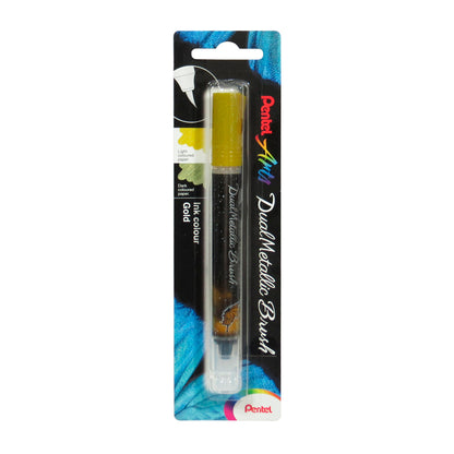 Marcador Pentel dual metallic brush