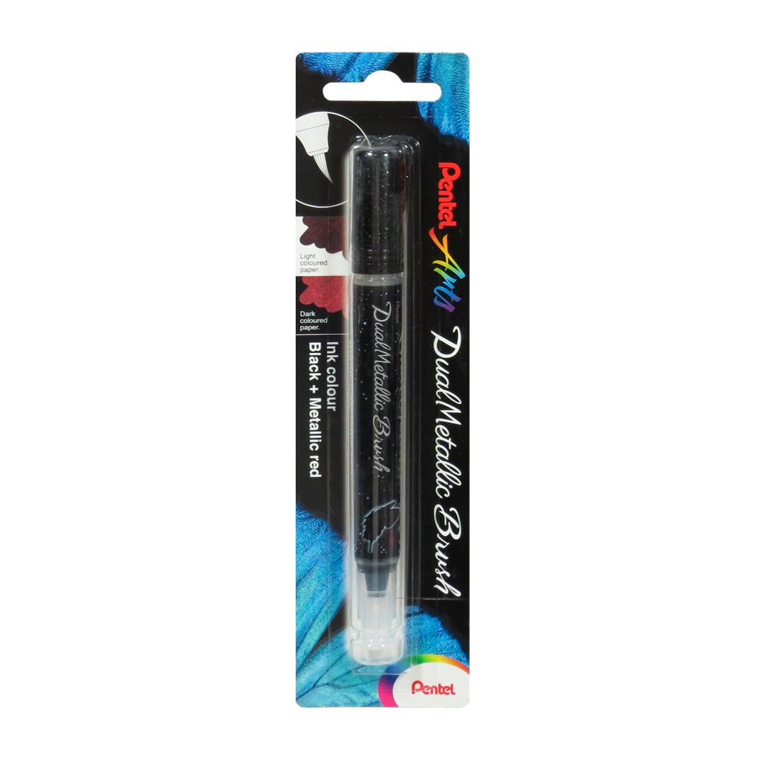 Marcador Pentel dual metallic brush