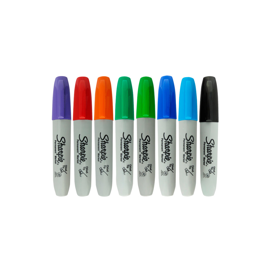 Marcador permanente Sharpie chisel con 8 piezas