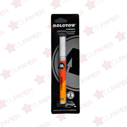 Marcador permanente acrílico Molotow blanco