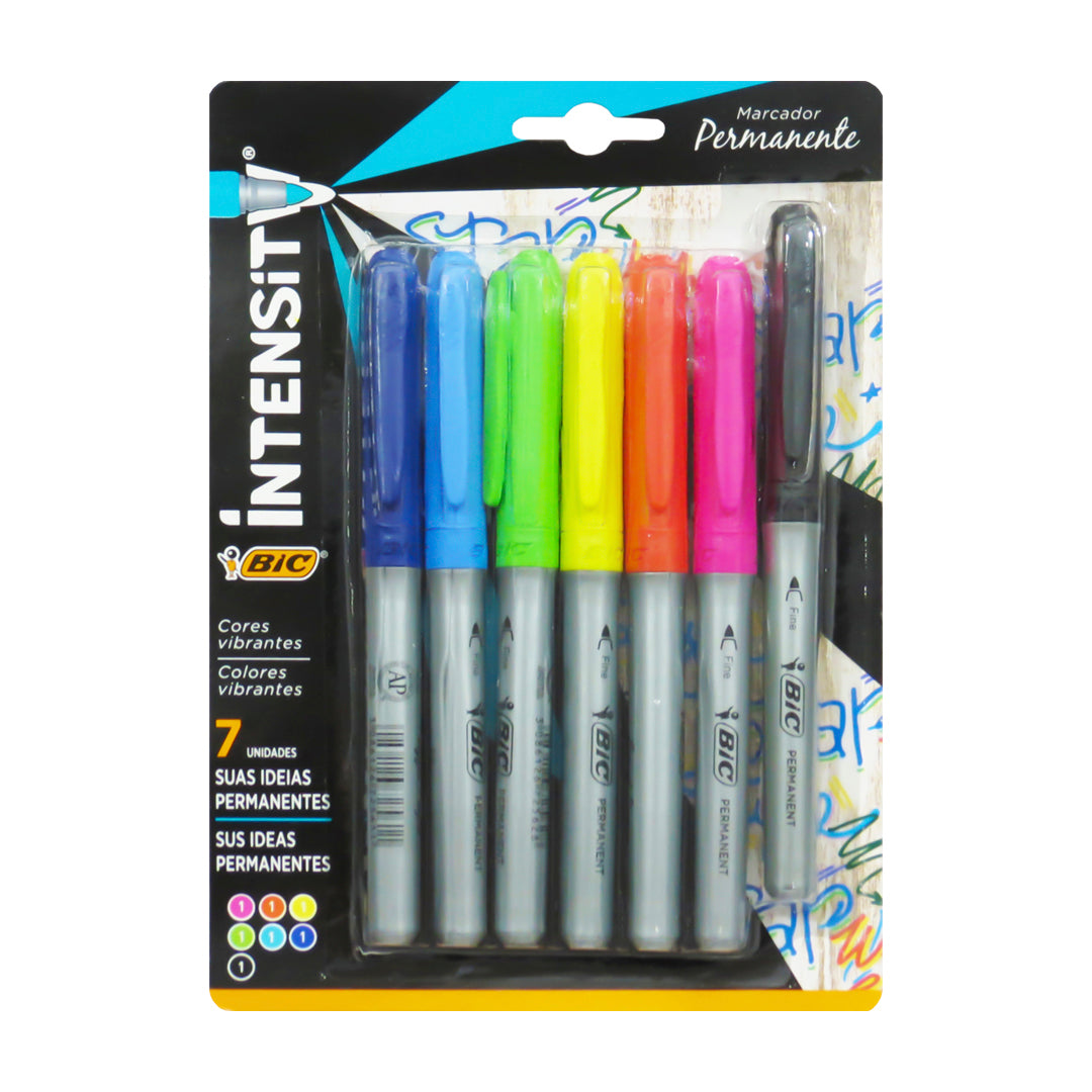 Marcadores permanentes Bic Marking con 6 + 1 pieza