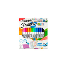 Marcador permanente Sharpie S. Note pastel con 12 piezas