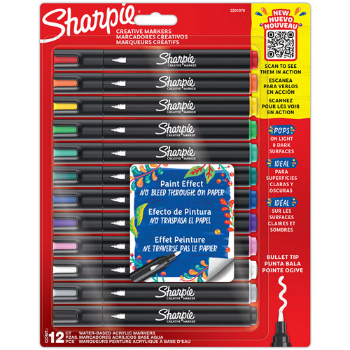 Marcador Sharpie Punta Bala Colores surtidos