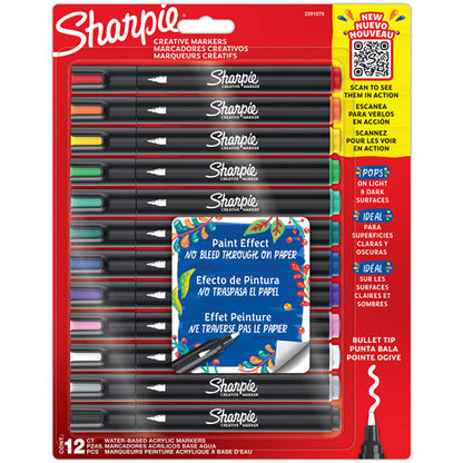 Marcador Sharpie Punta Bala Colores surtidos