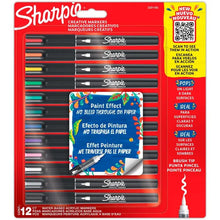 Marcador Sharpie Punta Brush Colores surtidos con 5 piezas