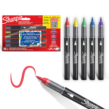 Marcador Sharpie Punta Brush Colores surtidos con 5 piezas