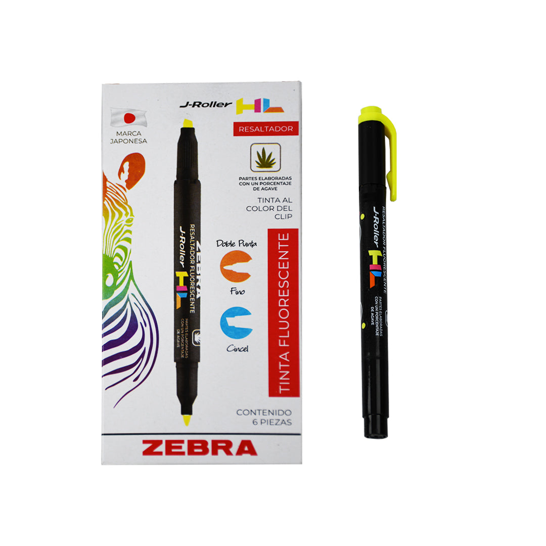 Marcatexto Zebra J-Roller HL Resaltador Duo