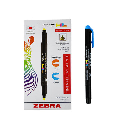 Marcatexto Zebra J-Roller HL Resaltador Duo