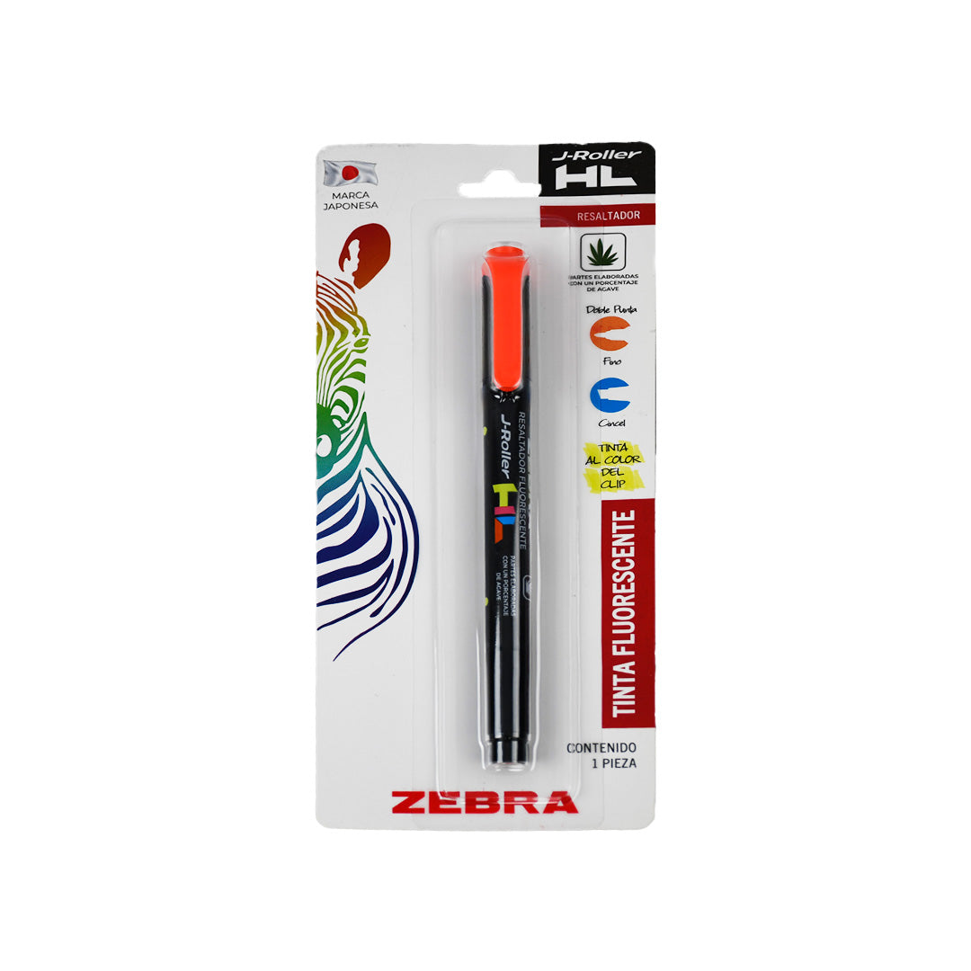 Marcatexto Zebra J-Roller HL Resaltador Duo