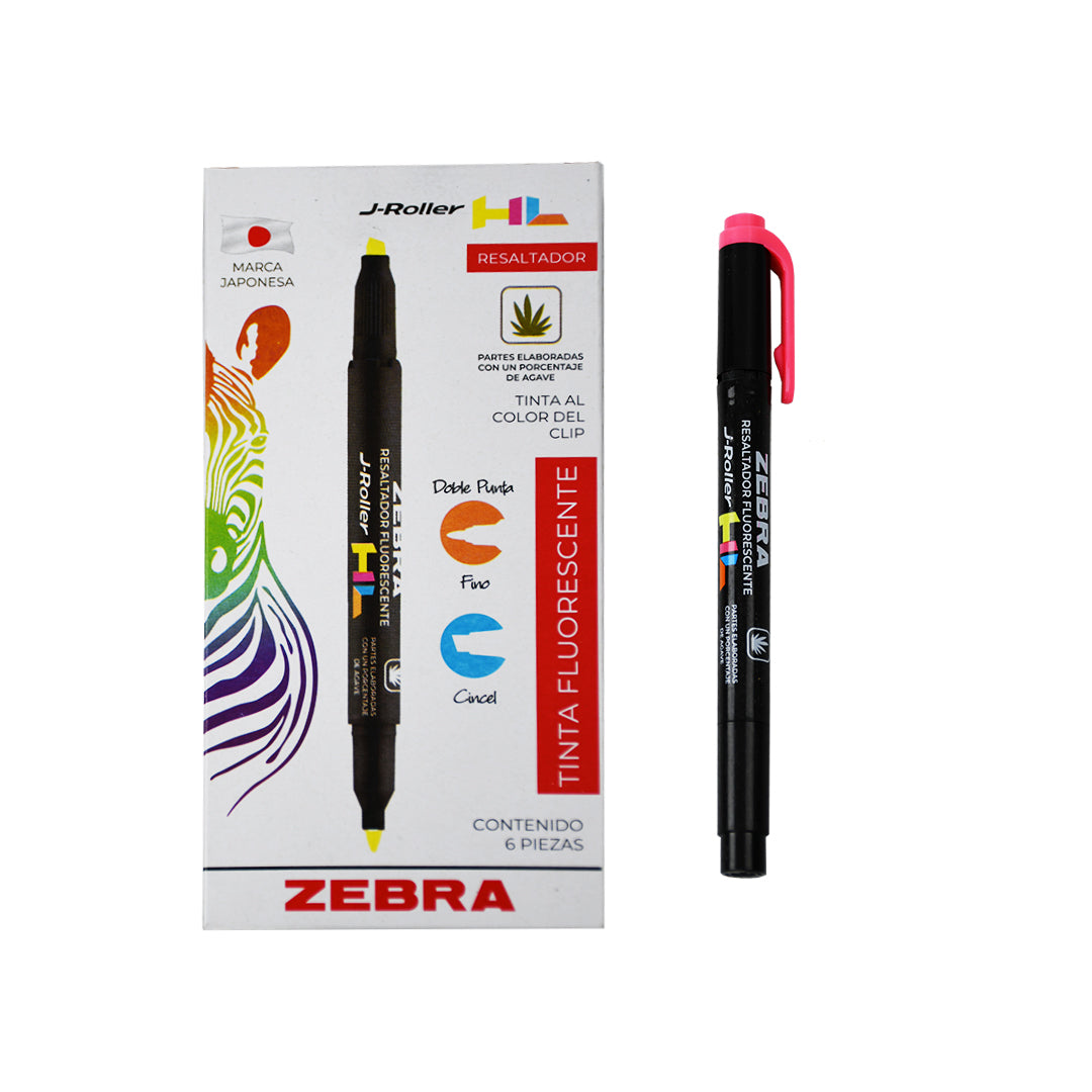 Marcatexto Zebra J-Roller HL Resaltador Duo