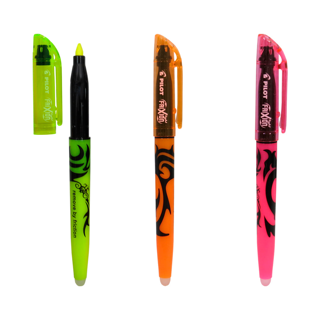 Marcatextos borrable Pilot Frixion con 3 piezas