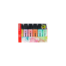 Marcatextos Stabilo Boss original pastel con 6 piezas