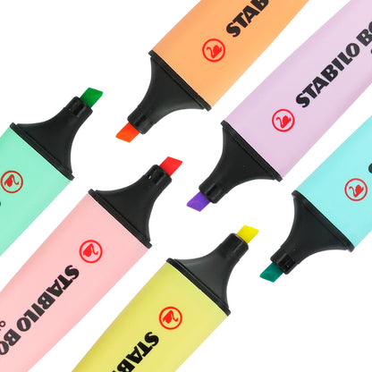 Marcatextos Stabilo Boss original pastel con 6 piezas