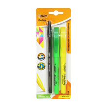 Bic Resaltador Marking Punta Resistente 2 pzas. + Bolígrafo Bic.