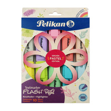 Marcatextos Textmarker flash colores pastel con 10 piezas