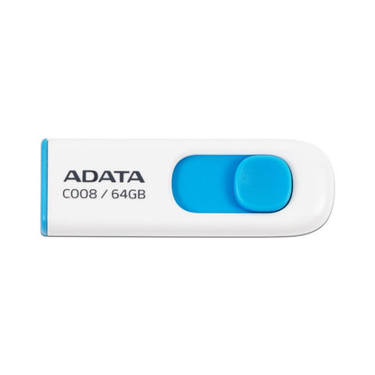 MEMORIA USB 2.0 ADATA C008 DESLIZANTE SIN TAPA AC008-64G-RWE