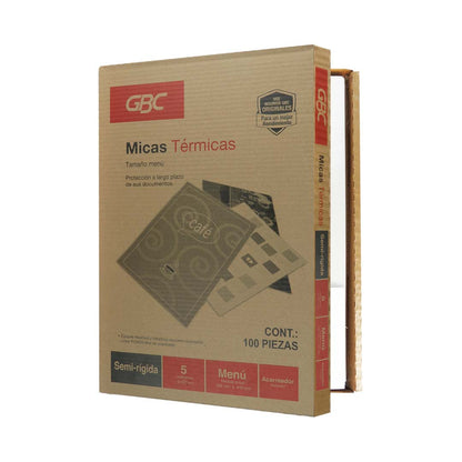 MICA TERMICA DOBLE CARTA 5 MILESIMAS M130248 CON 100 PZS