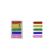 Mini banderitas colores primarios 0.47 cm x 1.7 cm 684-ARR1.