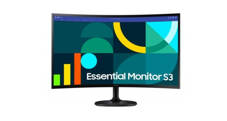 MONITOR CURVO SAMSUNG ESSENTIAL S3 LCD 27" 100HZ HDMI NEGRO
