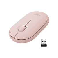 Mouse inalámbrico Logitech pebble m350 rosa.