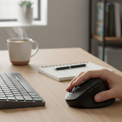 MOUSE MANHATTAN ERGONOMICO RF INALÁMBRICO 1600 DPI MOD. 190336