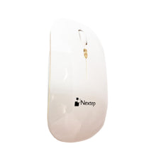MOUSE NEXTEP INALÁMBRICO RECARGABLE DELGADO/SILENCIOSO RGB 1600 DPI COLOR BLANCO