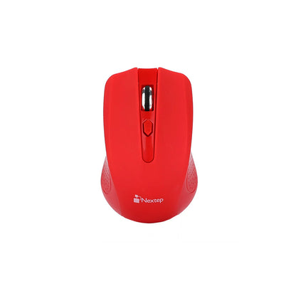Mouse Nextep inalámbrico NE-411 óptico rojo.